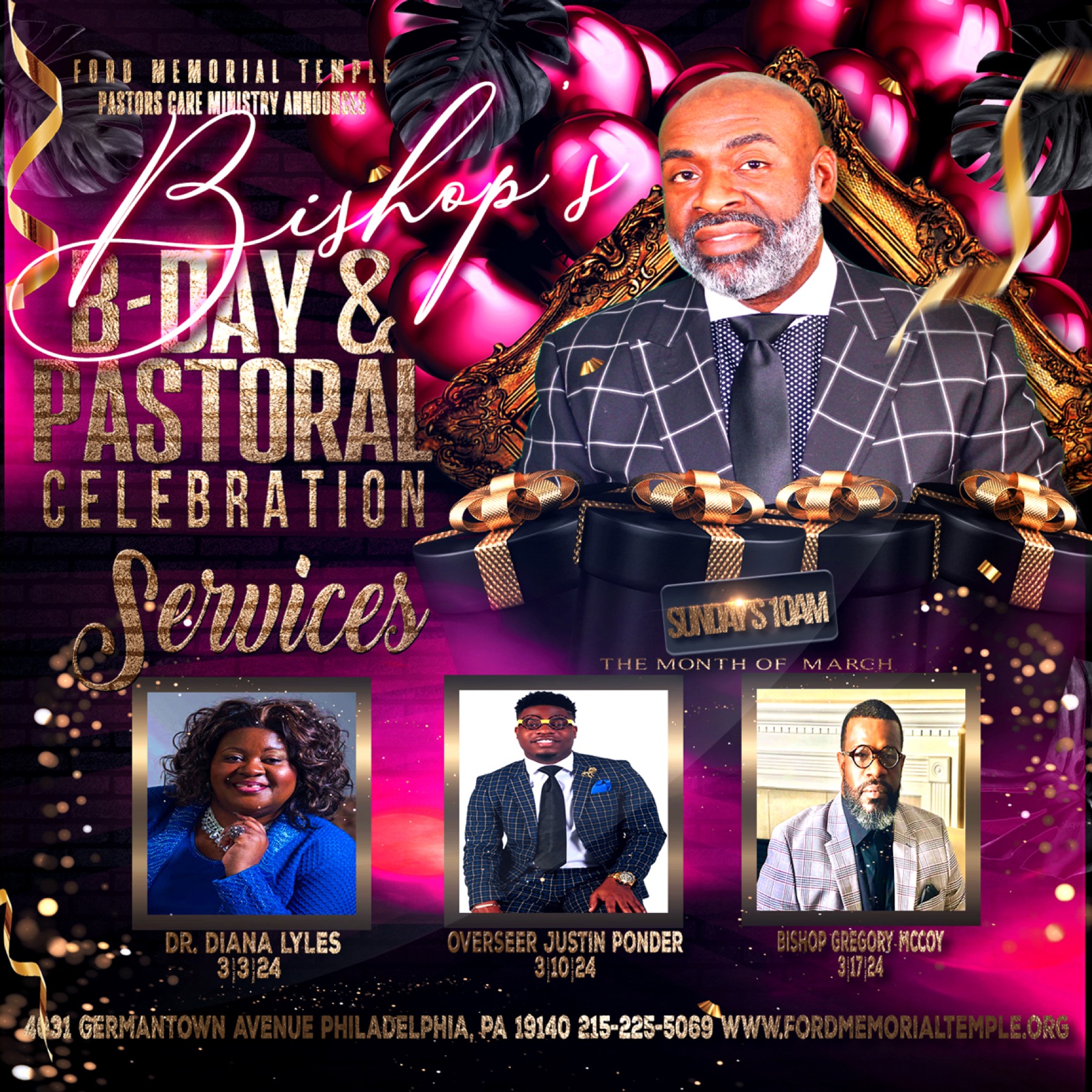 Bishop birthday campaign design