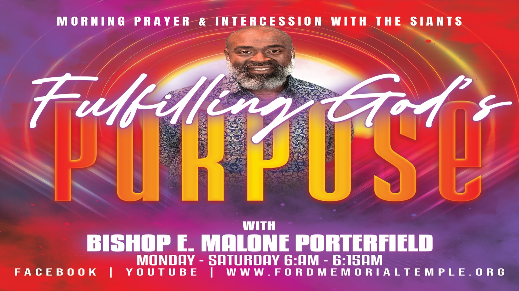 Fulfilling God's purpose screen design