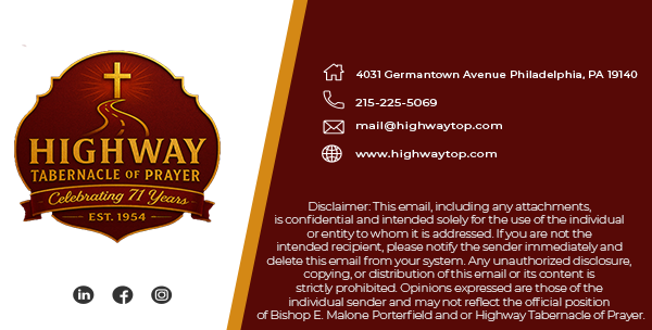 Highway email signature design