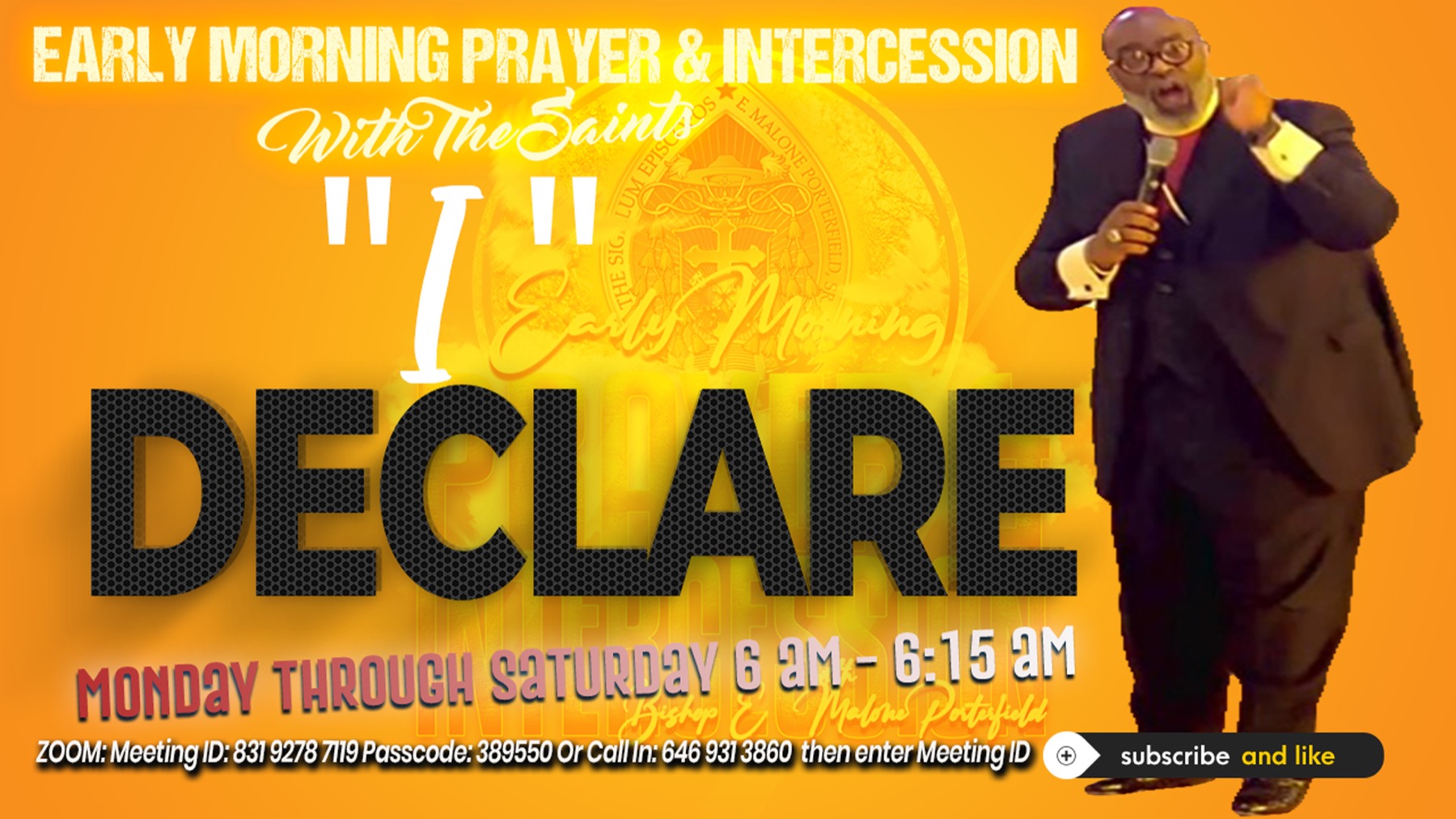 I Declare prayer week screen design