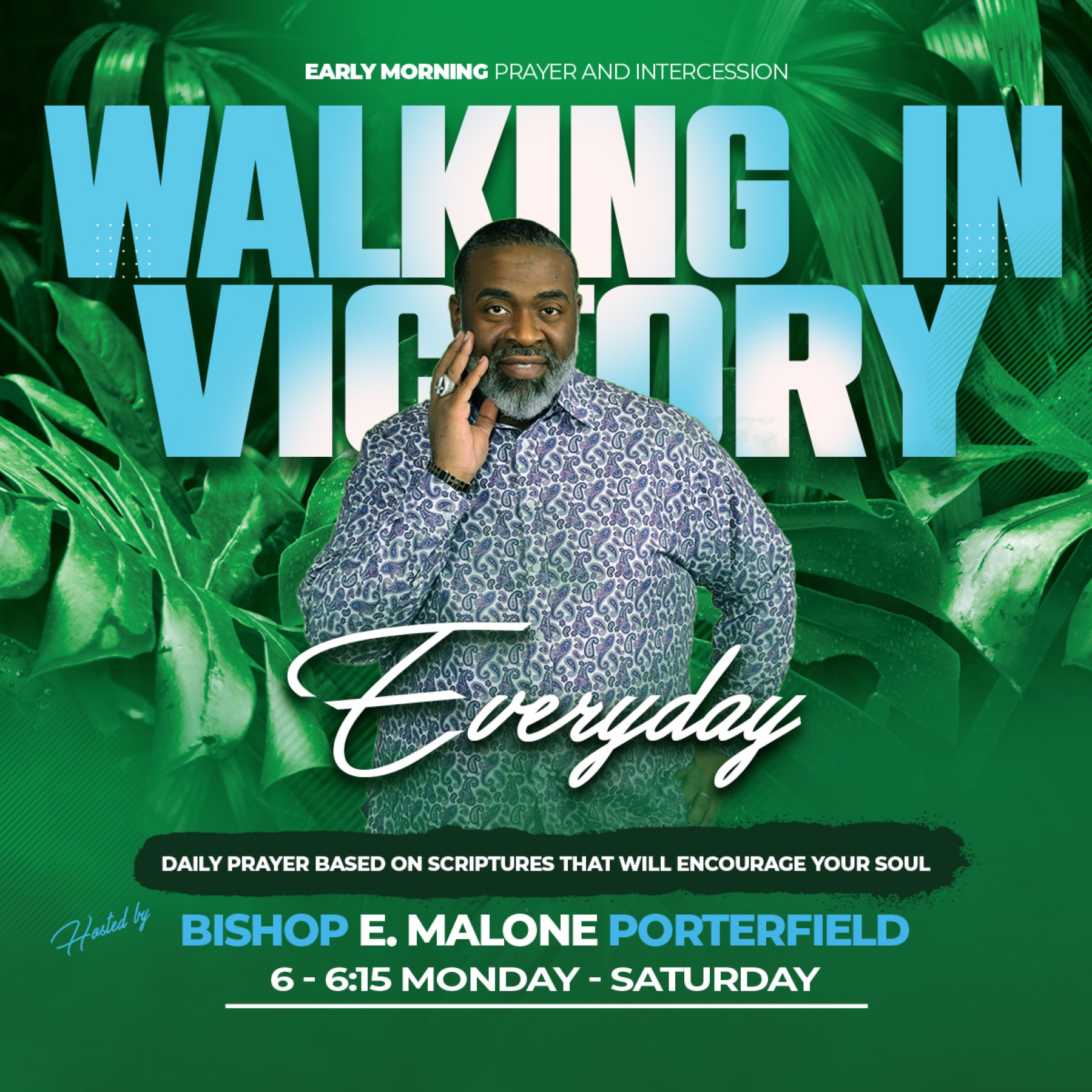 Victory prayer graphic